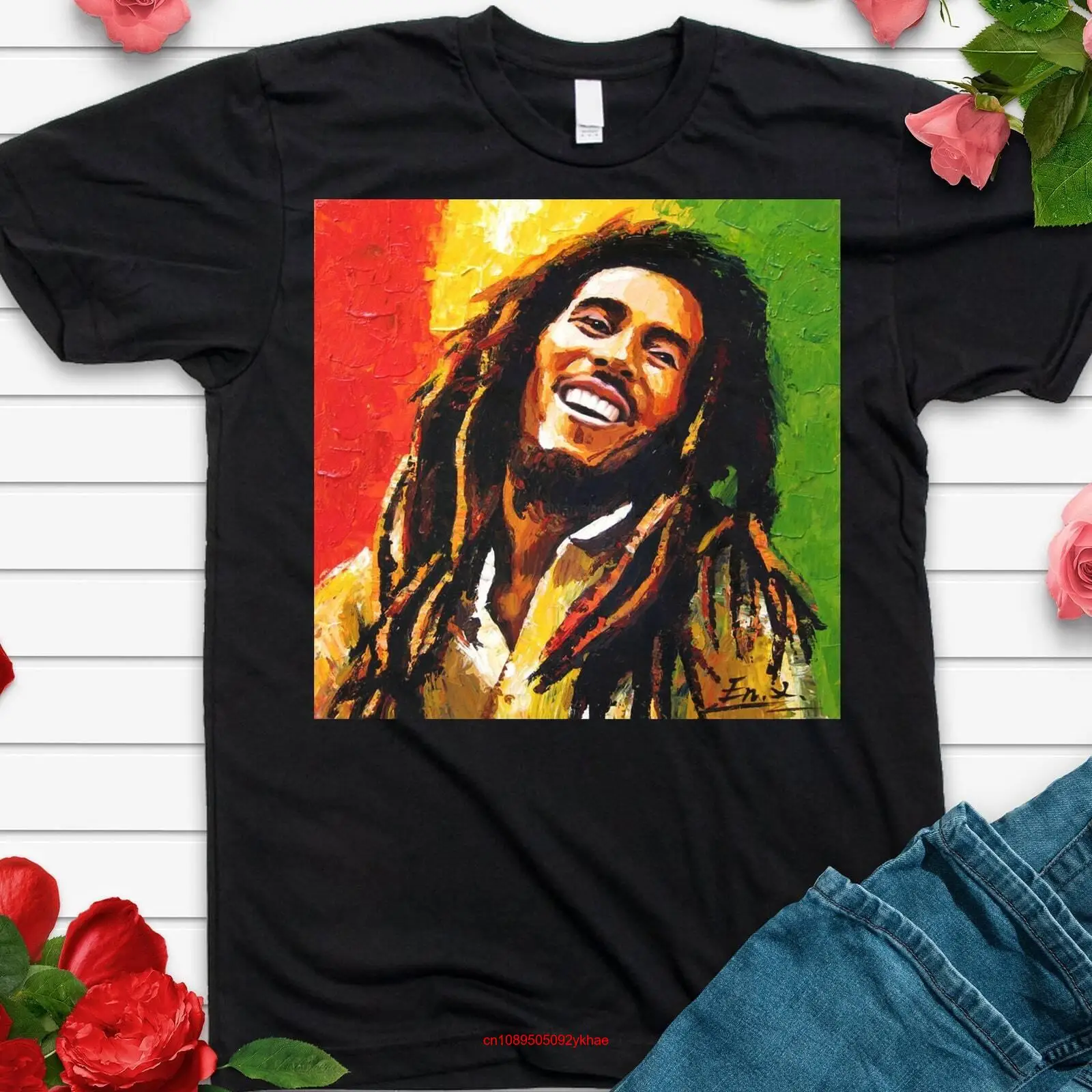 Футболка Bob Marley One Love Music Fan Reggae 49 с длинным или коротким рукавом