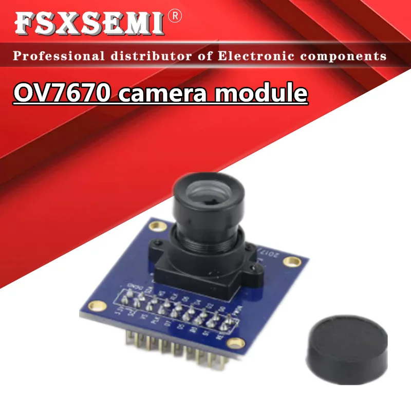 

OV7670 camera module OV7670 moduleSupports VGA CIF auto exposure control display active size 640X480 For Arduino