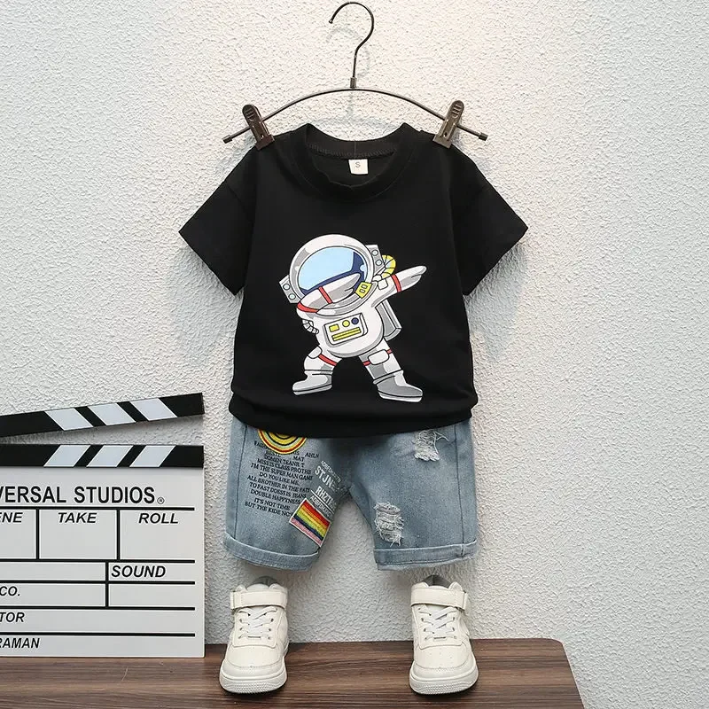 

Children Summer Casual Clothes Suit Baby Boys Girls T-Shirt Short Pants 2pcs/sets Kids Infant Coat Toddler Suit 1 2 3 4 5 Years