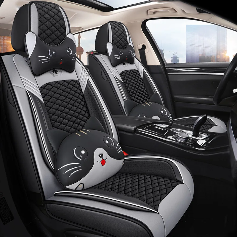 

Car Seat Cover for Ford Fiesta Focus 2 3 Mk2 Mondeo Mk4 Kuga Fusion Ranger Mk3 Mk7 Ecosport Explorer