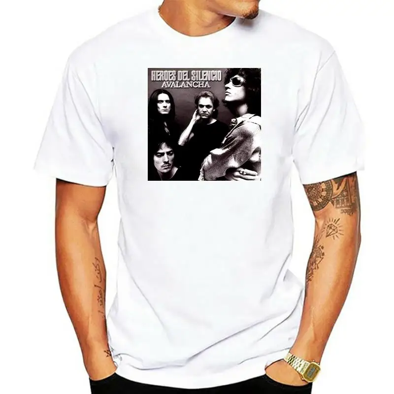Newest 2024 Fashion Heroes Del Silencio Avalancha Men Short Sleeve Crew Neck T Shirt