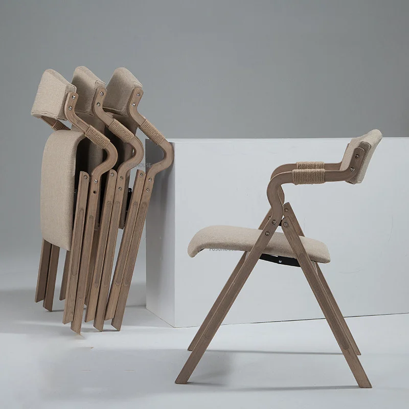 Скандинавская мебель, обеденные стулья из массива дерева для кухни, мебель, простая Складная Спинка в стиле ретро, обеденный стул, кресло дл... кухни из массива дерева от производителя