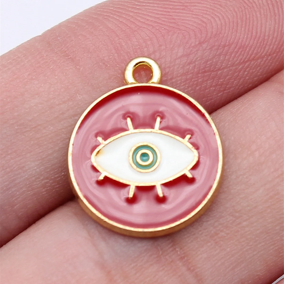 WYSIWYG 10 шт. 16x18 мм 4 цвета подвески от сглаза кулон для самостоятельного