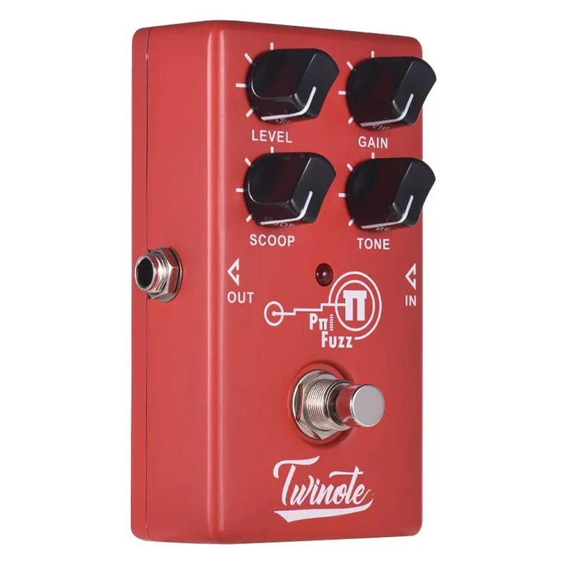 Twinote Pπ FUZZ Аналоговый современный гитарный эффект-педальный процессор Полностью металлический корпус Аксессуары включены.