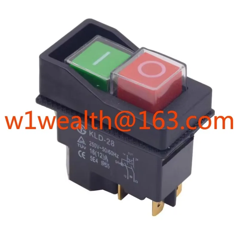 Фото KJD17 Электромагнитный стартер Кнопочные переключатели KLD-28 16A AC250V IP55 Водонепроницаемая машина Садовый инструмент Оборудование Безопасный переключатель №2