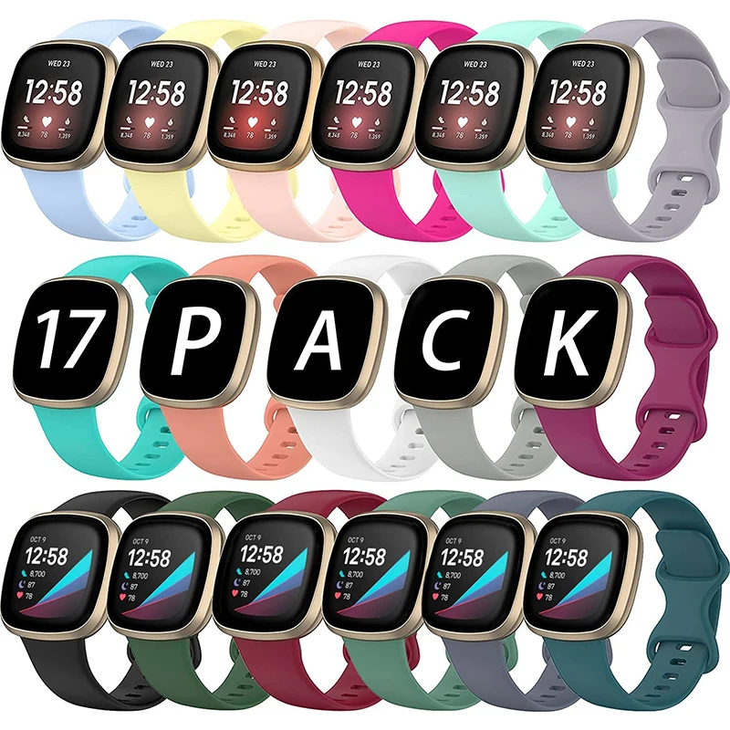 

Silicone band For Fitbit Versa 3 Watch strap Soft smartwatch Correa sport Bracelet For Fitbit Sense Versa3 Watchband Accessories