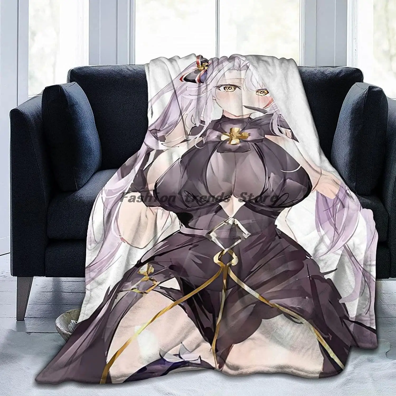 

Cheshire Azur Lane Blanket Soft Cozy Anti-Pilling Flannel Plush Blanket Bedroom Bed Sofa Home Decor Warm Throw Blanket
