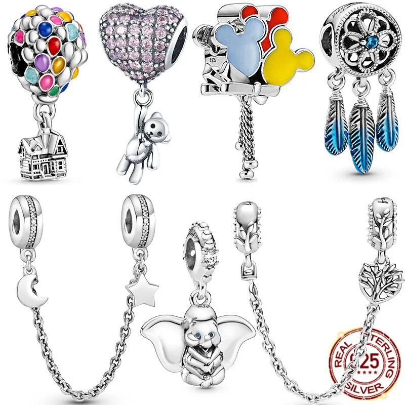 

Очаровательная цепочка с шариком Ариэль из настоящего серебра 925 пробы, безопасная цепочка, подходящая для изготовления оригинального брас...