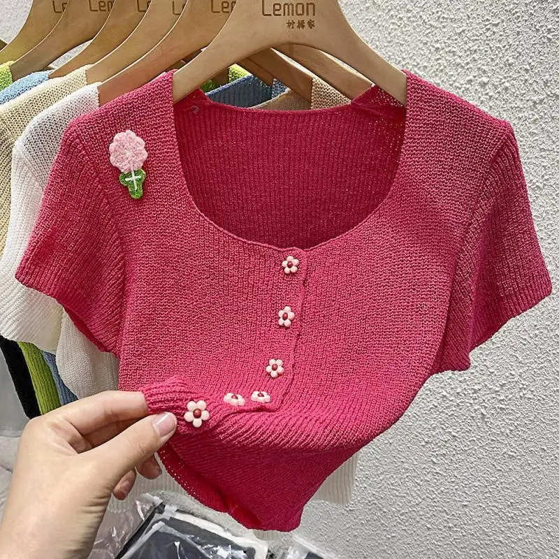 Коллекция 2024 года маленький аромат искусственная женская футболка дизайнерский