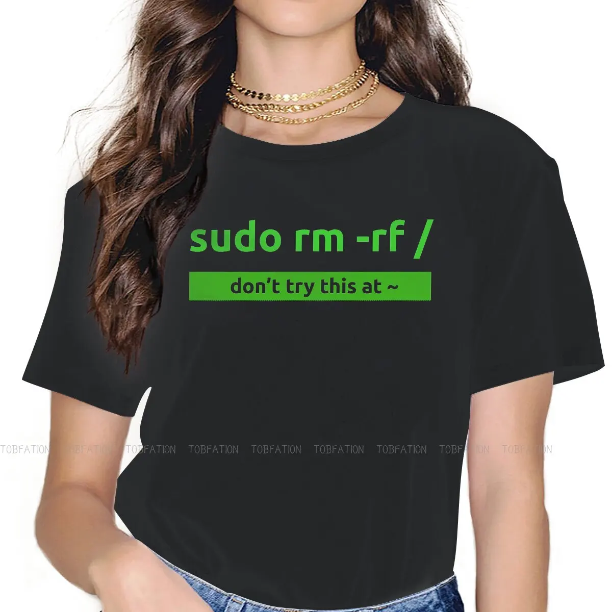 

Sudo Programming Command Female Shirts Linux GNU Minix Unix Oversized Vintage Women Clothes Harajuku Casual Feminine Blusas