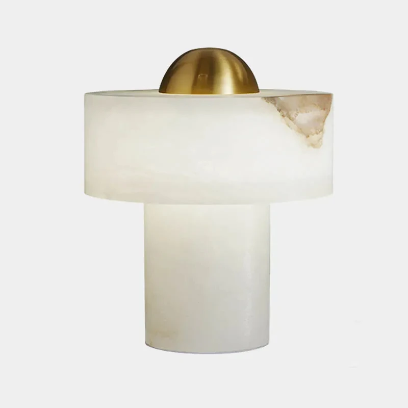 Настольная лампа с мраморным элементом настольный светильник внутреннее
