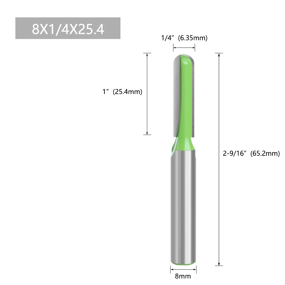 

Power Tools Router Bit Shear Angles Woodworking Workshop Equipment 8mm Shank Anti Kickback Design Deep Round Bottom