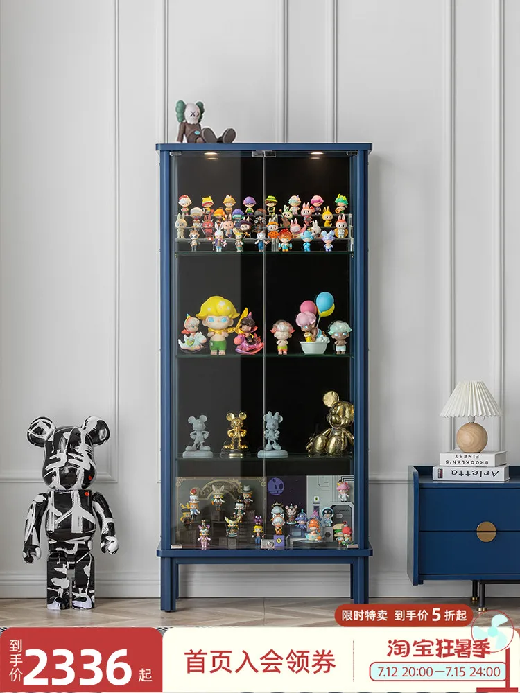 

Роскошный скандинавский выставочный шкаф LEGO ручной работы, стеклянный винный шкаф, современный и минималистичный