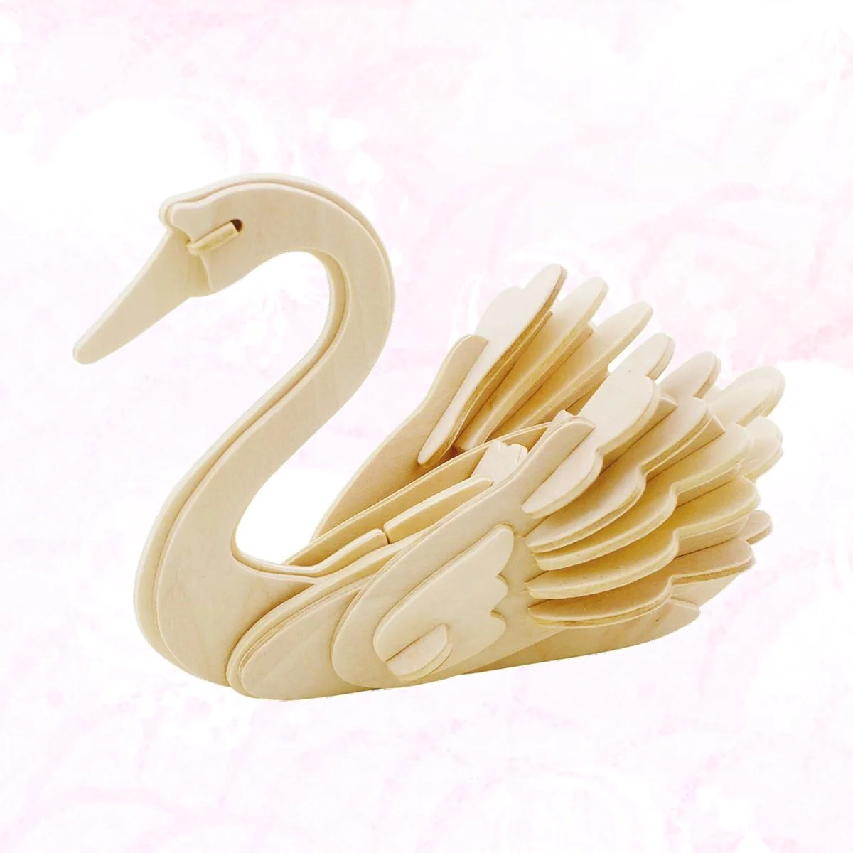 

1 Set 3D Wooden Puzzles Educational Wooden 3D Swan Jigsaw for Kids Children Adults