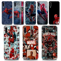 anime marvel spider man phone case for samsung a02 a10 a20e a30 a40 a50 a70 note 8 9 10 20 plus lite ultra 5g silicone case