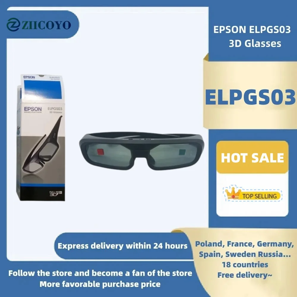The Best ELPGS03 Bluetooth Shutter Active 3D Glasses For Epson Home Cinema 3D Projectors