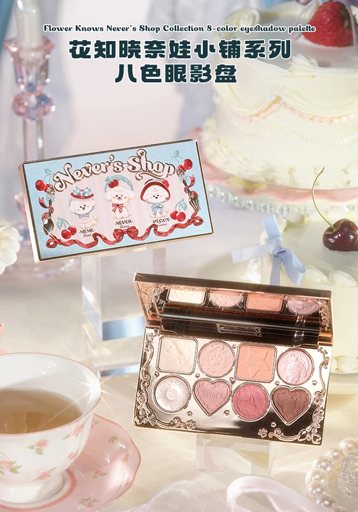 Матовые Перламутровые тени для век Hua Zhiming Naiwa Shop восемь цветов