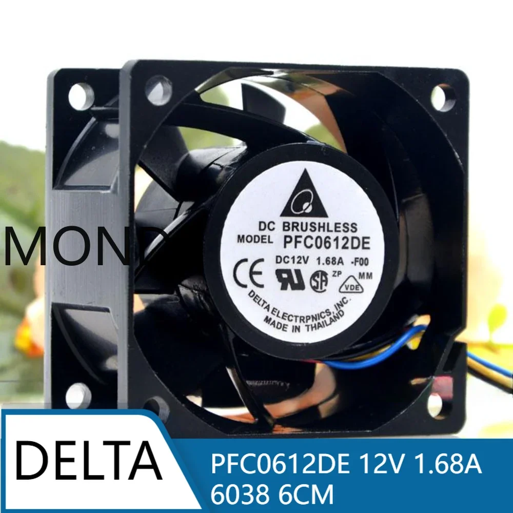 Delta PFC0612DE 12 В 1 68 А 6038 6 см высокоскоростной охлаждающий серверный вентилятор