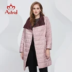 Astrid 2022, весенние пальто, женские парки, длинная теплая одежда с отворотом, Женская куртка, верхняя одежда, двубортные карманы AM-7293
