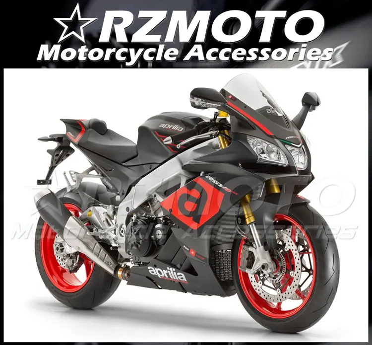 

Injection Mold New ABS Motorcycle Fairings Kit Fit for Aprilia RSV4 1000 2015 2016 2017 2018 15 16 17 18 bodywork set black matt