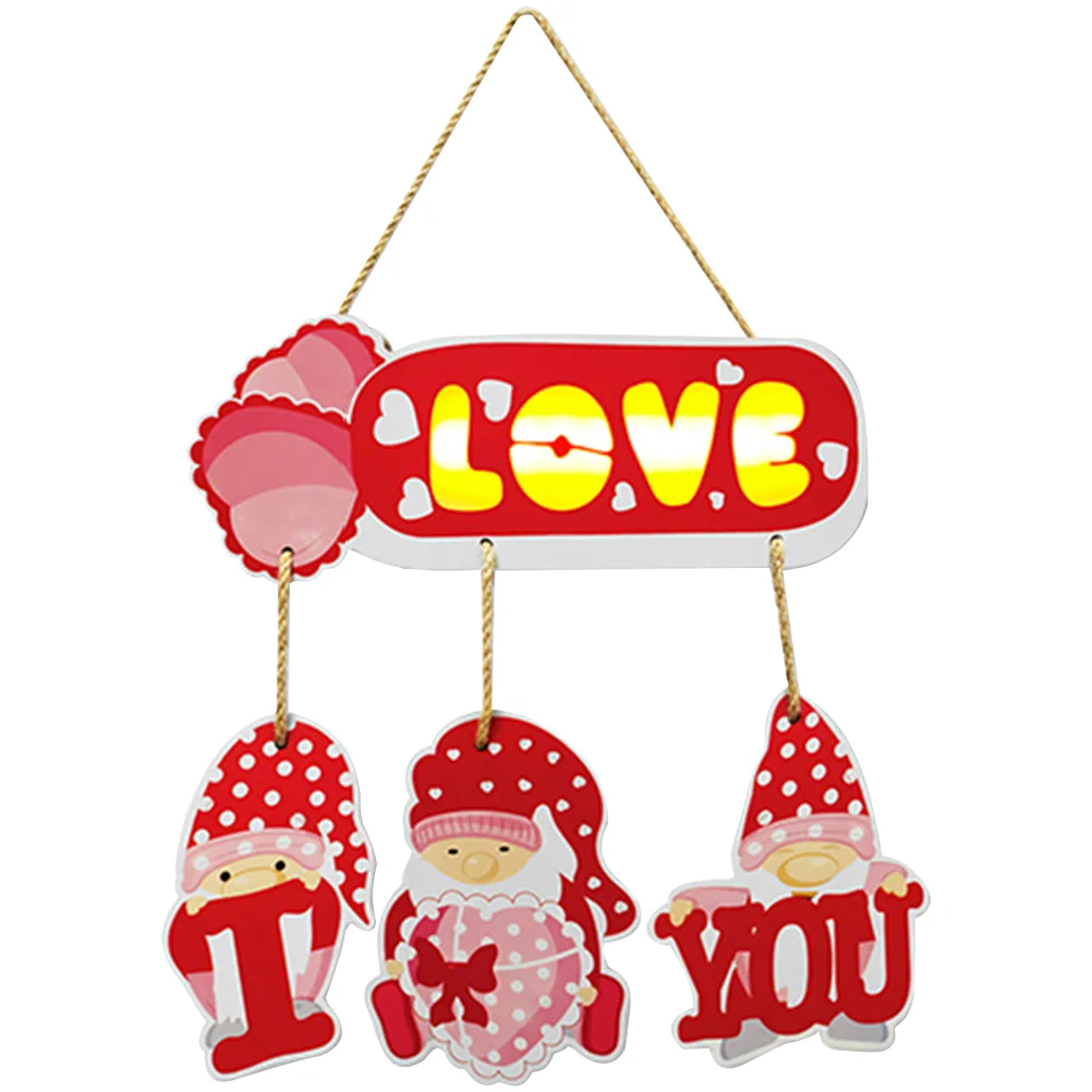 

Valentine Day Sign Door Decor Valentines Hanging S Decoration Heart Wall Fronthouse Porch Wooden Wood Hanger Outdoor Home