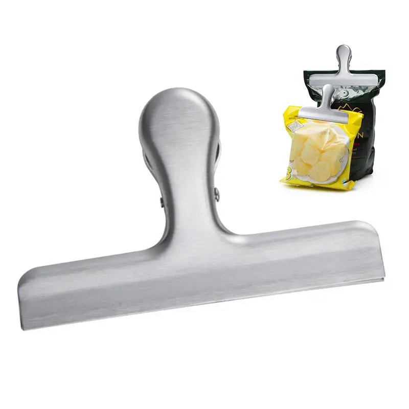 

Snacks Sealed Food Clips Stainless Steel Coffee Beans Sealed Food Storage Bags Travel Kitchen Gadgets-