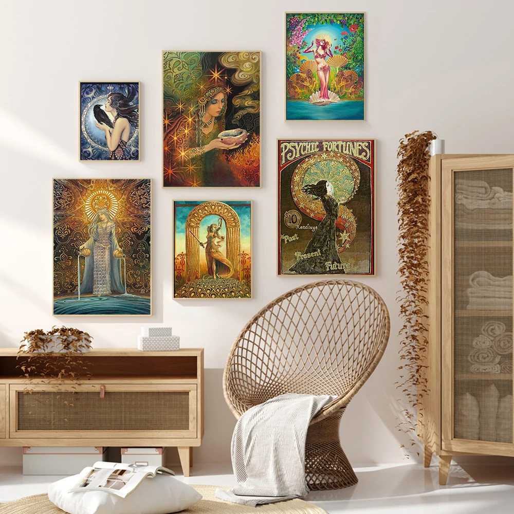 Настенный художественный постер греческой богини языческий миф ведьмы