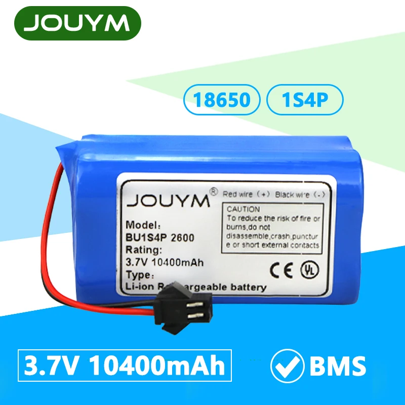 

Аккумулятор JOUYM литий-ионный, 3,7 в, 10400 мАч, 18650