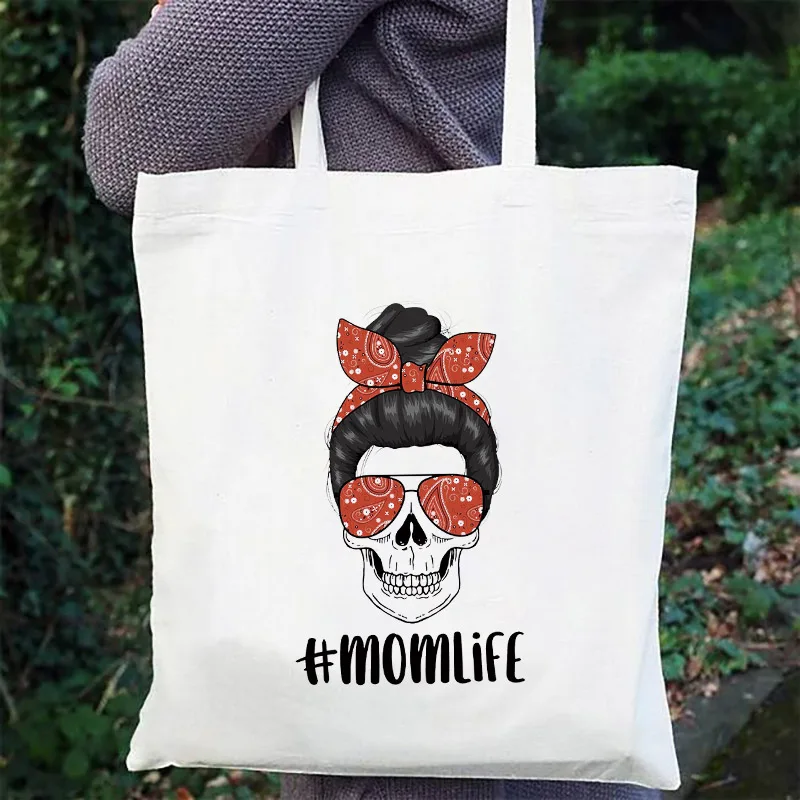 

Забавная Женская холщовая сумка-шоппер, Женская вместительная сумка на плечо, модная повседневная сумка для покупок, плечо