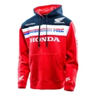 Мужская куртка с капюшоном и логотипом Honda Wing, мужская толстовка с 3D принтом на молнии, повседневные мотоциклетные куртки в стиле панк, красный гоночный костюм, новая мода 2022