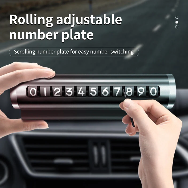 

Metal Temporary Car Parking Rotate Phone Number Plate For Citroen C4 C3 C5 C1 C2 VTS Berlingo Celysee Xsara Picasso Aircross