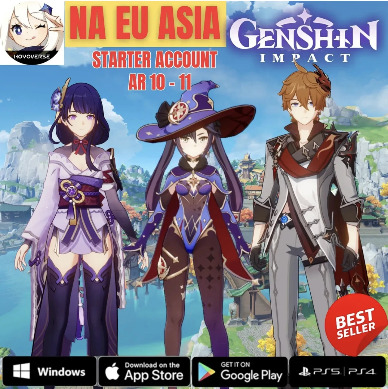 

Контроллер воздействия Genshin da Европа и Азия, Hutao Ganyu Cyno Xiao Kazuha Venti Yelan Baal Nilou нахида Zhongli toughnari, Conta