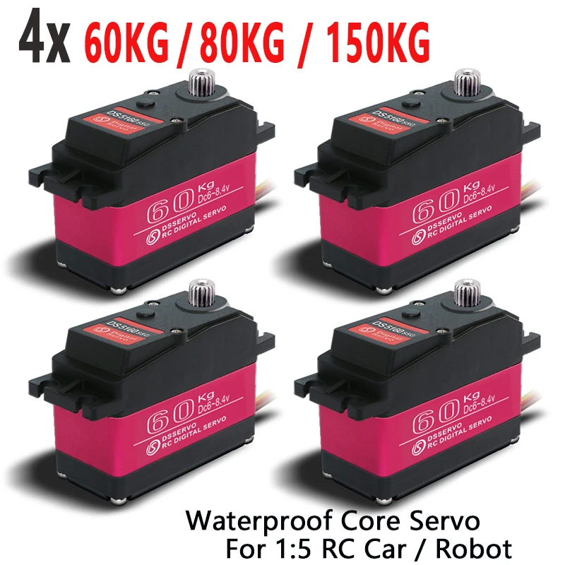 

4X baja 5B servo 1/5 60Kg 80Kg 150Kg high torque Digital Servo for Redcat HPI Baja 5B SS RC servo Car compatible SAVOX-0236