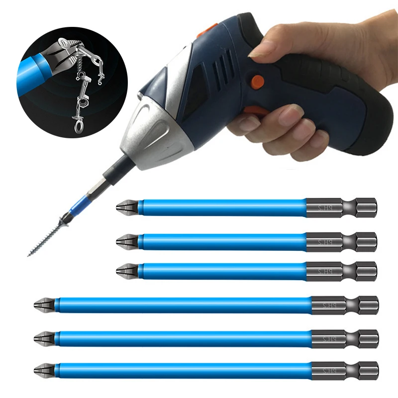 

90mm 150 Mm Cross Non-slip Drill Bits Batch Head PH2 Screwdriver Set S2 Strong Magnetic Wind Batch Head Screwdriver Head Bits