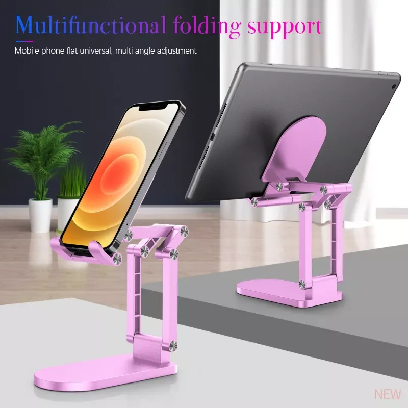 

Desk Tablet Holder Portbale Adjustable Foldable Desktop Stand For IPad