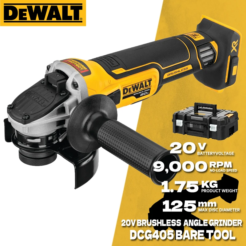 DEWALT Angle Grinder DCG405NT 20V Cordless Cutting Machine B