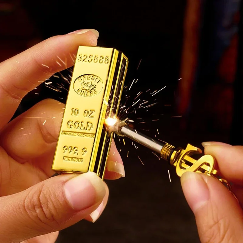 Многоразовая бензиновая зажигалка с брелоком