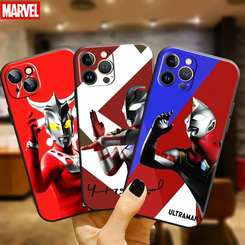 

Japan Anime Ultraman For Apple iPhone 11 12 13 Pro Max 12 13 Mini X XR XS Max SE 6 6S 7 8 Plus Phone Case TPU Soft