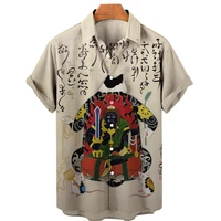 unisex 2022 japanese style shirt bushido t shirt top hawaiian shirt animal cat 3d print shirts summer mens shirts pet clothing