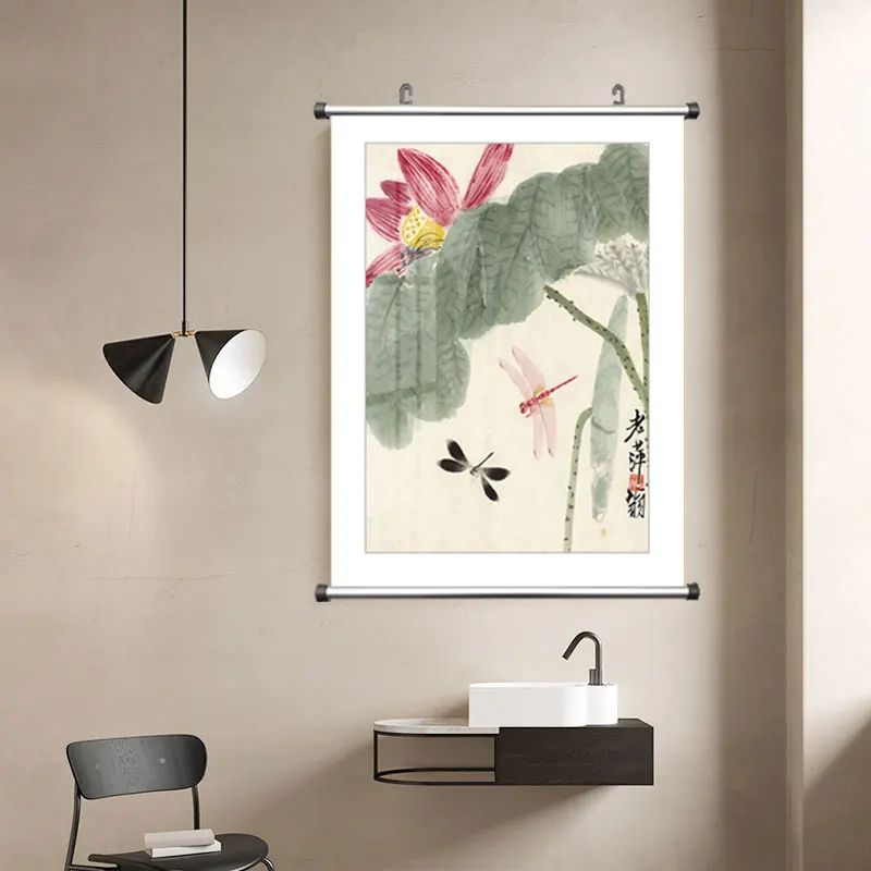 Traditional Chinese Folk Abstract Qi Baishi Wall Art Canvas Paintings Posters Pictures Prints For Office Living Room Home Décor
