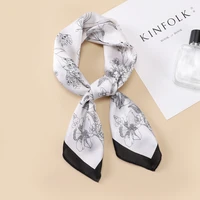 sweet silk scarf spring and summer new satin scarf female 70cm simulation silk small square scarf