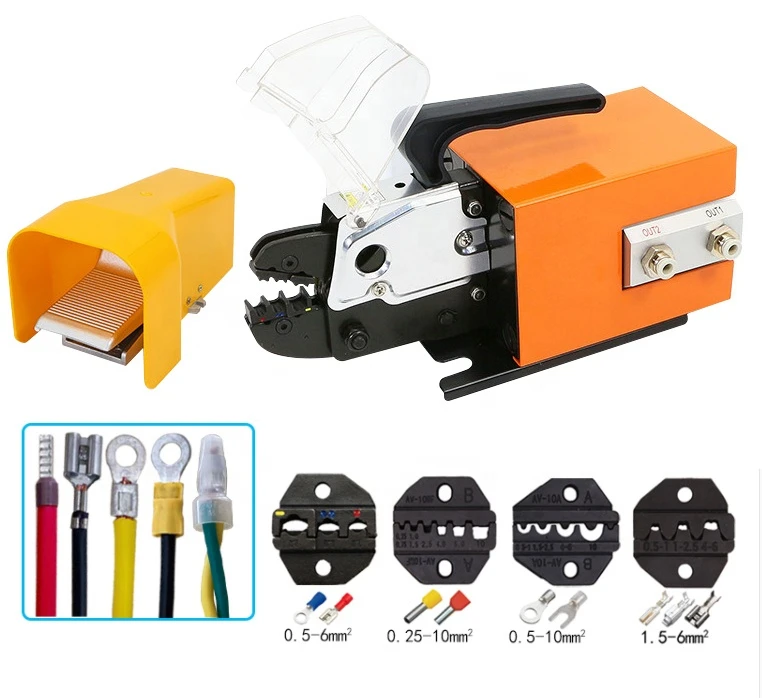 

AM-10 Easy carry pneumatic crimper, Pneumatic JST crimp tool cable lug crimping machine terminal crimper