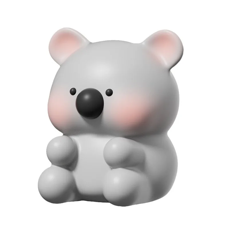 Новинка Kawaii Kaola светодиодная прикроватная Ночная лампа силикагелевый теплый