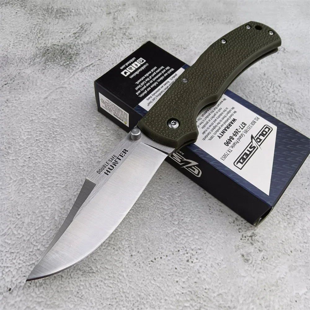 

Двойной безопасный охотничий складной нож из холодной стали, 3,5 атласный Простой нож 8Cr13Mov с нейлоновой ручкой, карманные ножи для кемпинга и охоты