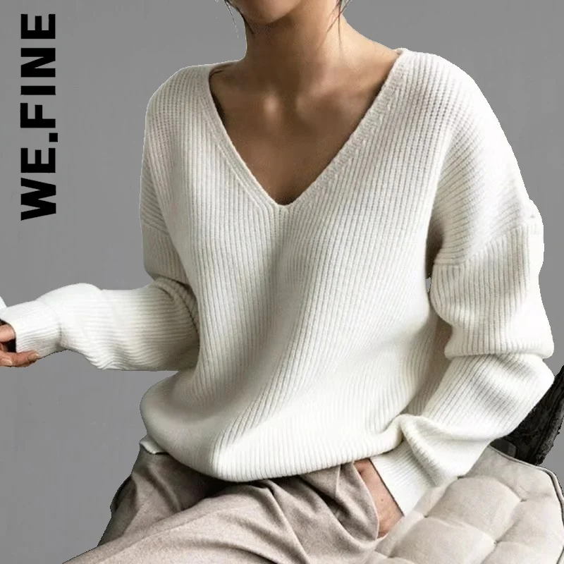 Женский свитер с высоким воротником We.Fine вязаный мягкий уличный для женщин