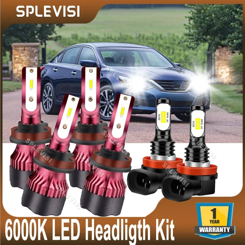 H11 лампы для фар головного света ближнего и дальнего замена Nissan Altima Maxima