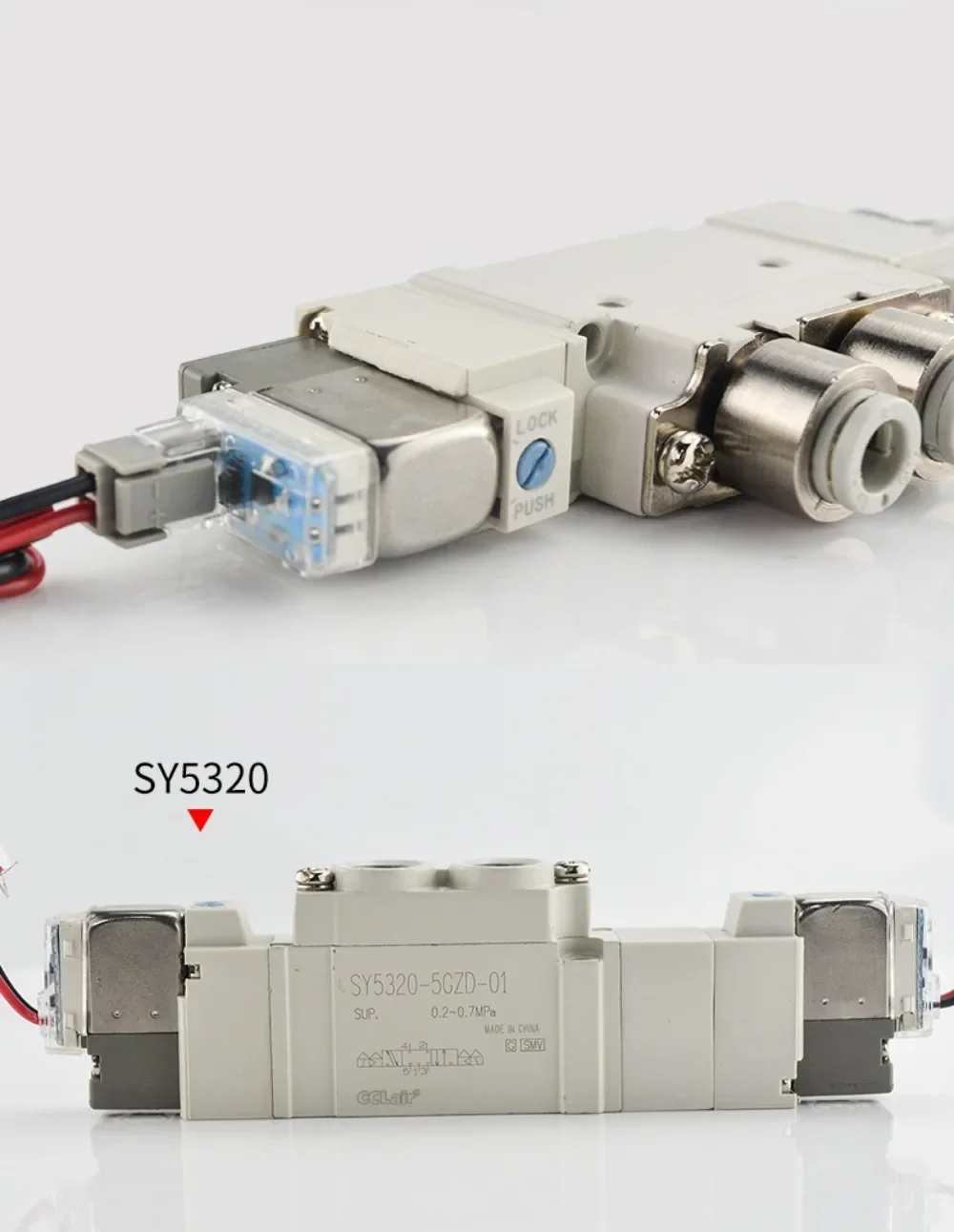 SY5120 Двухпозиционный 5540 Пятиходовой электромагнитный клапан SY5220 5320 5420 5520 5140 5240 5340