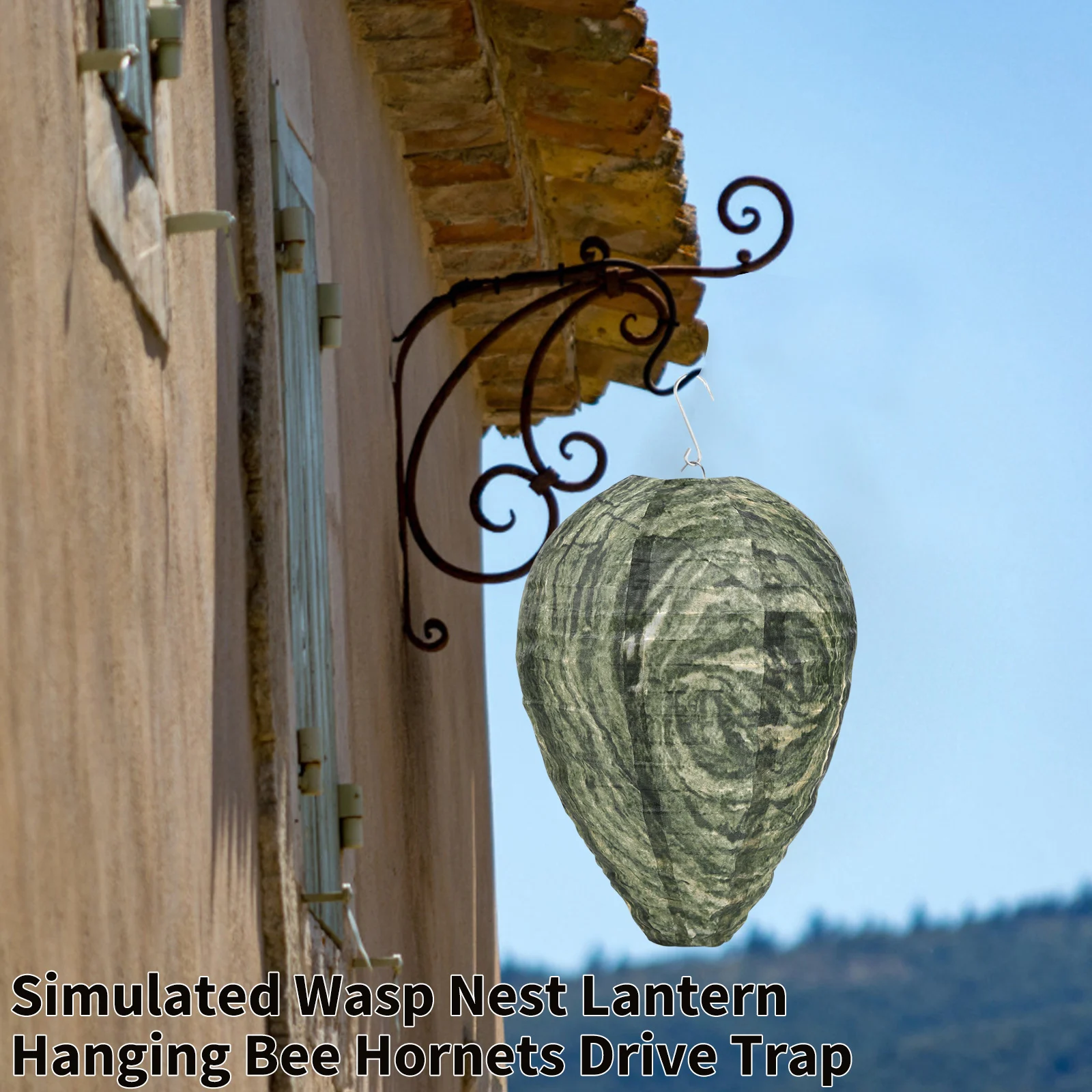 

Waterproof Wasp Nest Decoy Insect Trap Hanging Deterrents for Hornets Wasp Nest Home Garden Outdoor Supplies