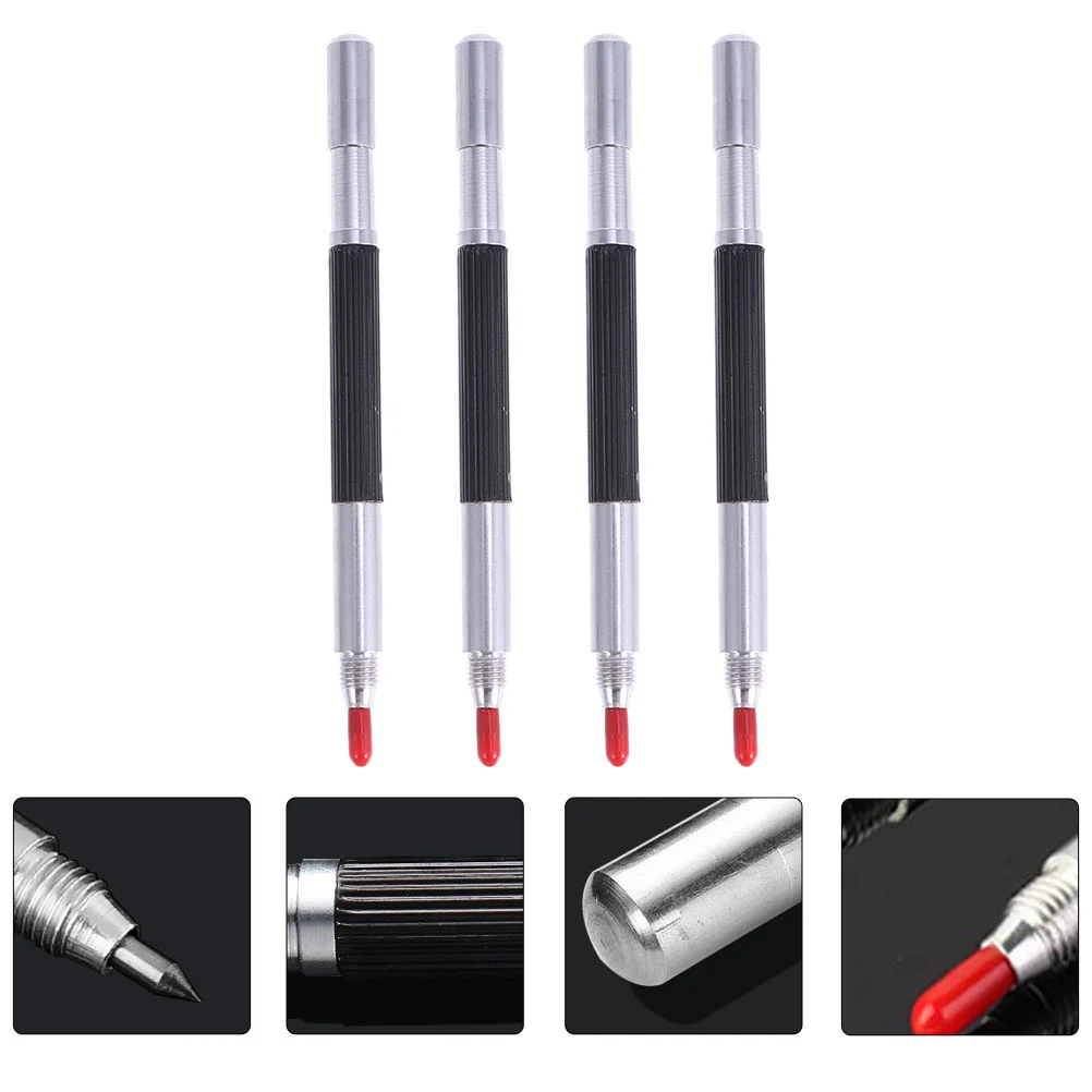 

4 Pcs Double-ended Liner Pen Engraving Glass Punch Tool Head Ceramics Metal Hole Carving Scribe Tools