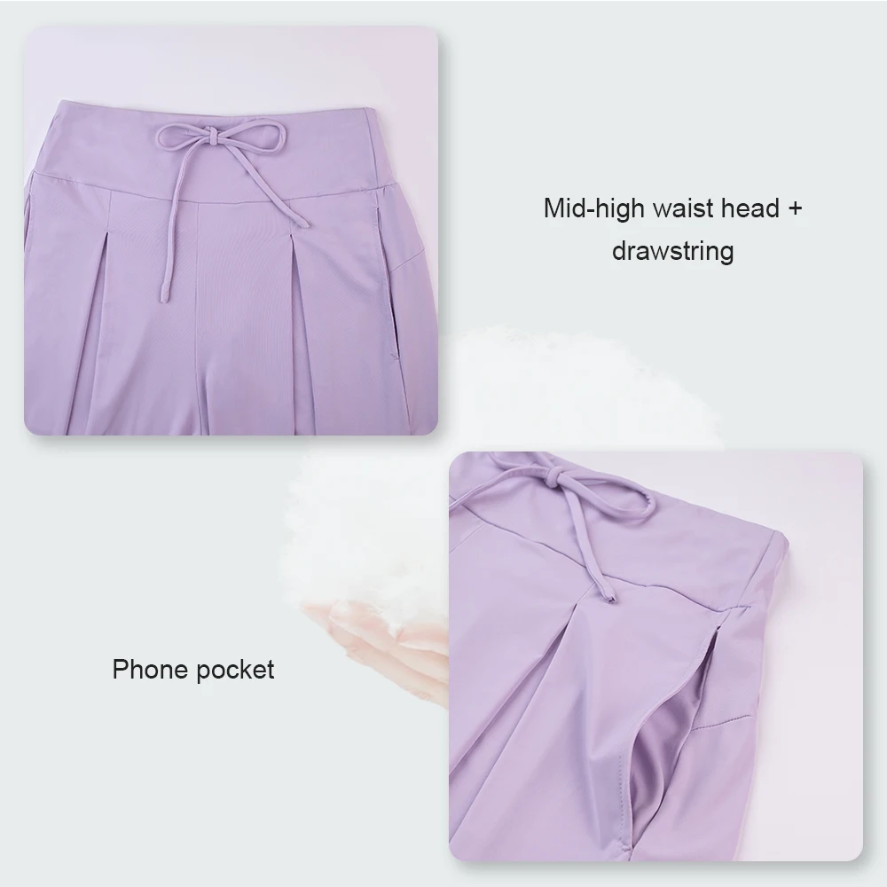 Cool Feeling Sport Pants UPF50+ Exercise Running Women Yoga Pilates Leggings Elastic Soft Summer Gym Fitness Jogging Haren Pants